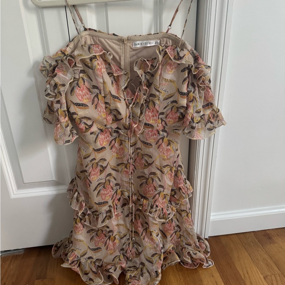 Floral Ruffle Mini Dress